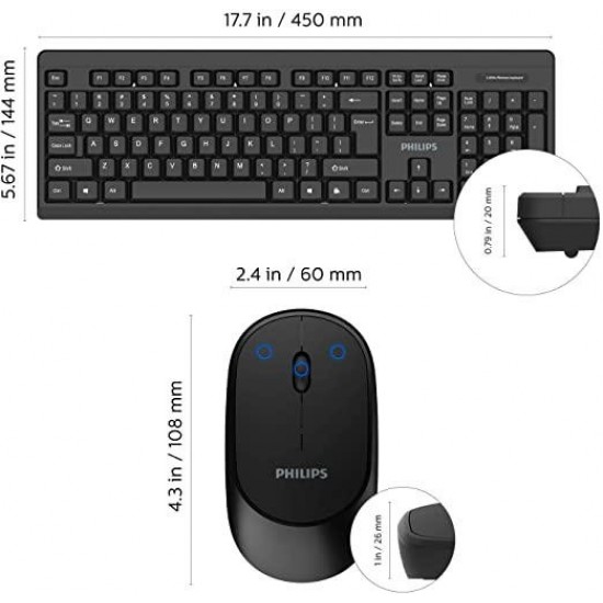 Philips bežična tipkovnica-miš SPT6324B