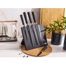 Altom Design set noževa na stalku, crno - zlatni - 0204013354