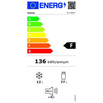Heinner hladnjak HF-V89F+