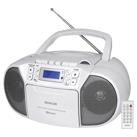 Sencor prijenosni radio SPT 3907 W  Bluetooth /CD/ MP3/SD/USB/AUX