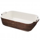 Altom Design porculanska posuda za pečenje 30 cm Happy home drvo dekor