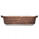 Altom Design porculanska posuda za pečenje 30 cm Happy home drvo dekor