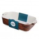 Altom Design porculanska posuda za pečenje 24 cm Happy home drvo dekor