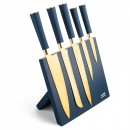 Altom Design set noževa na stalku, gold - 0204013355
