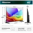 HISENSE TV LED 102cm 40A5S